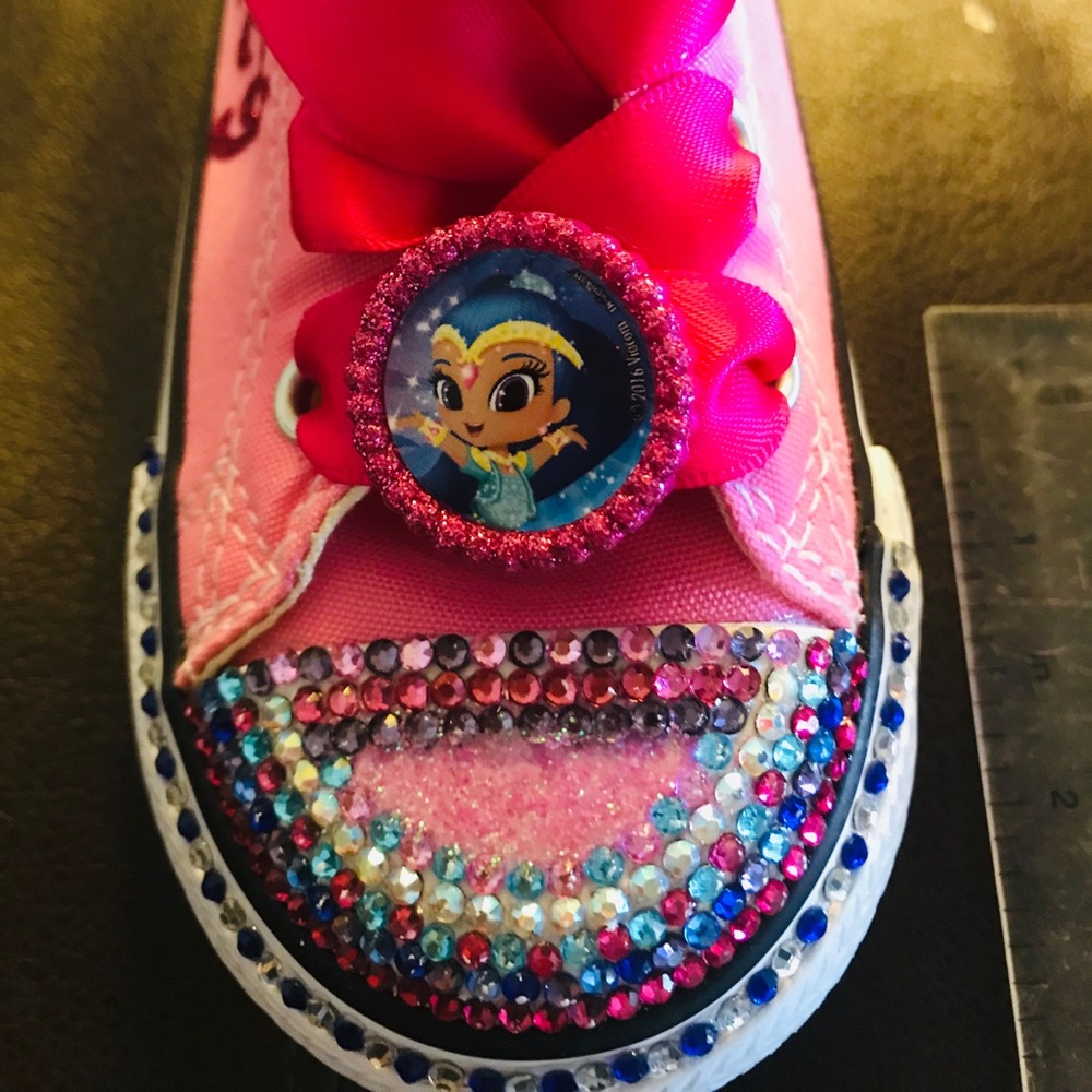 Custom converse shoes Shimmer & Shine for Aubrey